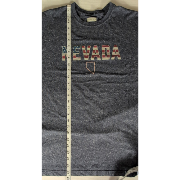 State of Mind Nevada Graphic T-Shirt XL Brown USA Tee Casual - Picture 7 of 16